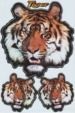 Tiger-Aufkleberblatt