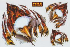 Eagle Fire-Aufkleberblatt