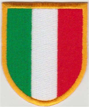 Italiaanse vlag stoffen opstrijk patch