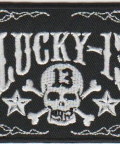 Lucky 13 Stoffaufnäher zum Aufbügeln