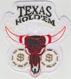 Texas Hold 'em Poker stoffen opstrijk patch