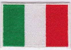 Italiaanse vlag stoffen opstrijk patch