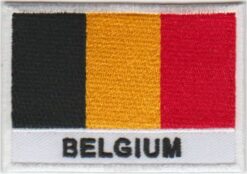 Aufnäher mit belgischer Flagge zum Aufbügeln
