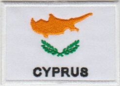 Cyprus vlag stoffen opstrijk patch