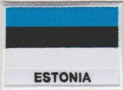 Estland vlag stoffen opstrijk patch