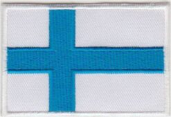 Finland vlag stoffen opstrijk patch