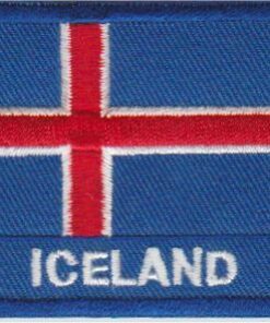 IJsland vlag stoffen opstrijk patch