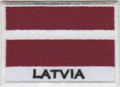 Letland vlag stoffen opstrijk patch