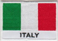 ItaliÃ« vlag stoffen opstrijk patch