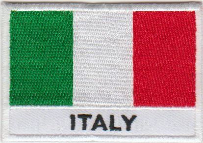 Italien-Flaggen-Applikation zum Aufbügeln