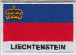 Écusson thermocollant avec applique drapeau du Liechtenstein