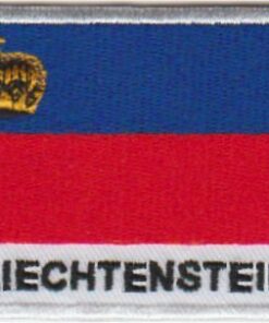 Liechtenstein vlag stoffen opstrijk patch