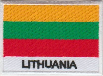 Aufnäher mit litauischer Flagge zum Aufbügeln