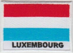 Luxemburg vlag stoffen opstrijk patch