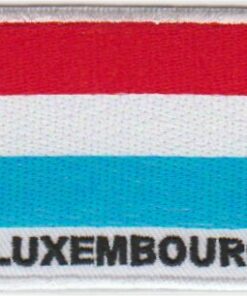 Luxemburg vlag stoffen opstrijk patch