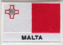Malta vlag stoffen opstrijk patch