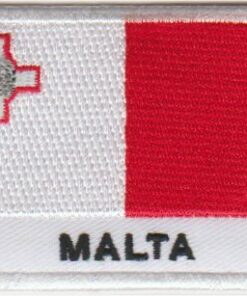 Malta vlag stoffen opstrijk patch