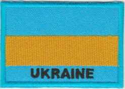 Oekraine vlag stoffen opstrijk patch