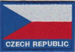 Écusson thermocollant avec applique drapeau de la République tchèque