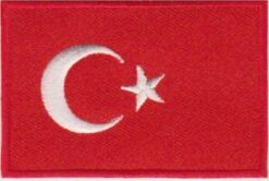 Turkije vlag stoffen opstrijk patch