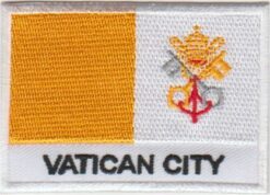 Écusson thermocollant avec drapeau de la Cité du Vatican