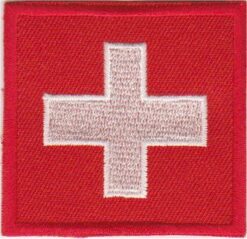 Zwitserland vlag stoffen opstrijk patch