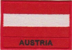 Oostenrijk vlag stoffen opstrijk patch