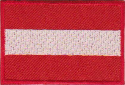 Oostenrijk vlag stoffen opstrijk patch