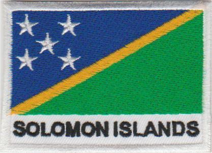 Aufnäher mit Flagge der Salomonen zum Aufbügeln