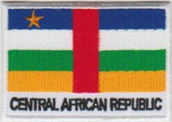 Centraal Afrika vlag stoffen opstrijk patch