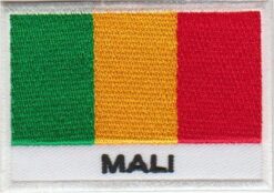 Mali vlag stoffen opstrijk patch