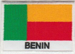 Benin vlag stoffen opstrijk patch