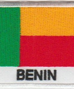 Benin vlag stoffen opstrijk patch