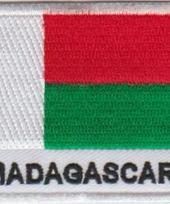 Madagaskar vlag stoffen opstrijk patch