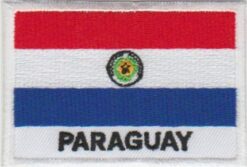 Paraguay vlag stoffen opstrijk patch