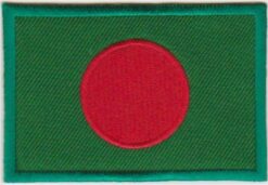 Bangladesh vlag stoffen opstrijk patch