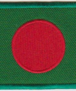 Bangladesh vlag stoffen opstrijk patch