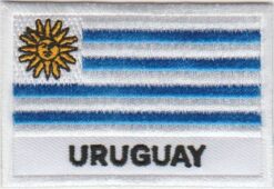 Uruaguay vlag stoffen opstrijk patch