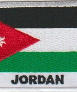 Drapeau de la Jordanie Applique Iron On Patch