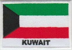Koeweit vlag stoffen opstrijk patch