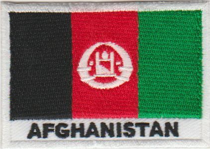 Afganistan vlag stoffen opstrijk patch