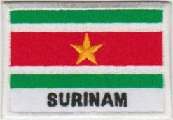 Suriname vlag stoffen opstrijk patch