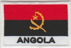 Angola vlag stoffen opstrijk patch
