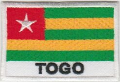 Togo vlag stoffen opstrijk patch
