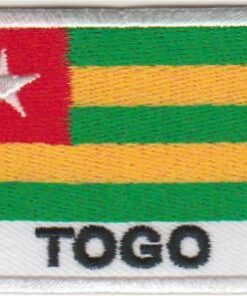 Aufnäher mit Togo-Flagge zum Aufbügeln