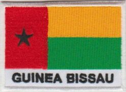 Guinee Bissau vlag stoffen opstrijk patch