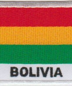 Bolivia vlag stoffen opstrijk patch