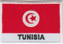 Tunesie vlag stoffen opstrijk patch