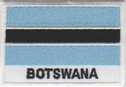 Botswana vlag stoffen opstrijk patch