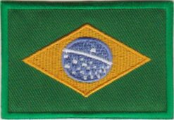 Brazilie vlag stoffen opstrijk patch